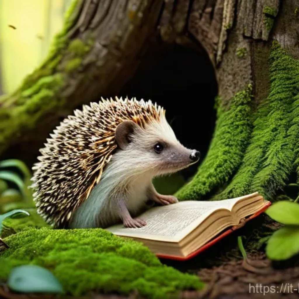 헤이지니 스토리텔링 특징 - **Prompt: The Curious Hedgehog's Discovery**
A heartwarming and whimsical illustration in the st...